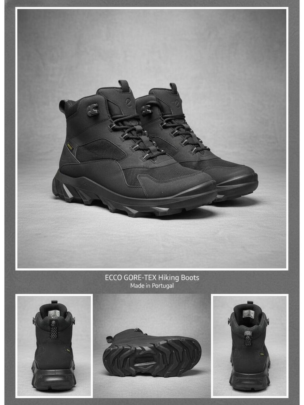 🏔️ Ecco MX Mid Gore-Tex Alpine Sneakers – Black
